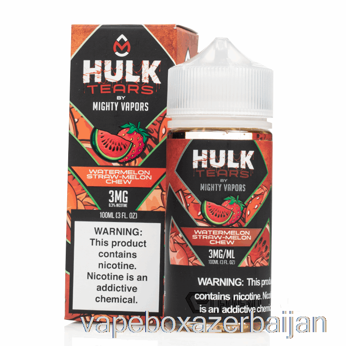 Vape Baku Watermelon Straw Melon Chew - Hulk Tears - 100mL 0mg